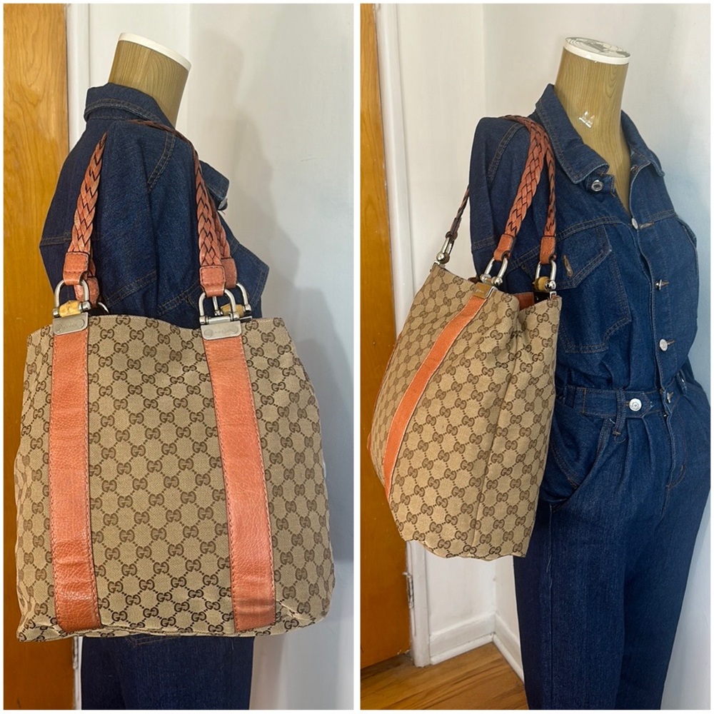Gucci Bamboo Bar Tote Bag